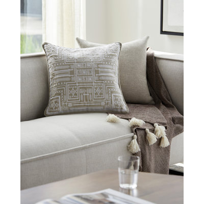 Camaxtli Textured Cotton Throw Pillow