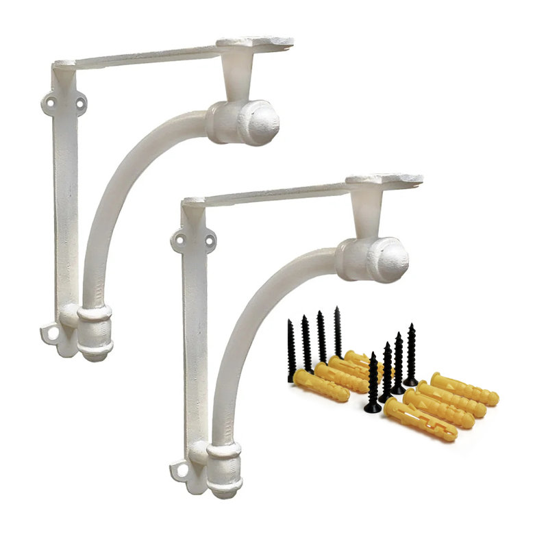 Silber Half Round Shelf Bracket, Antique White