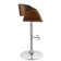 Watlington Swivel Upholstered Adjustable Height Counter Stool