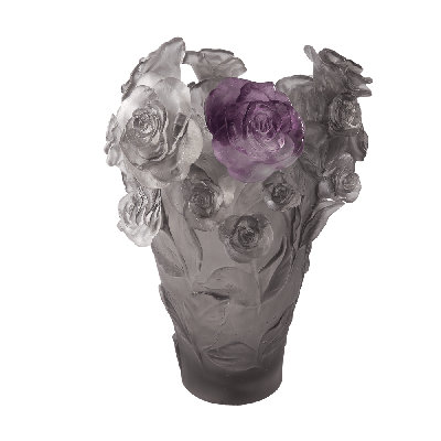 Rose Passion Handmade Crystal Table Vase