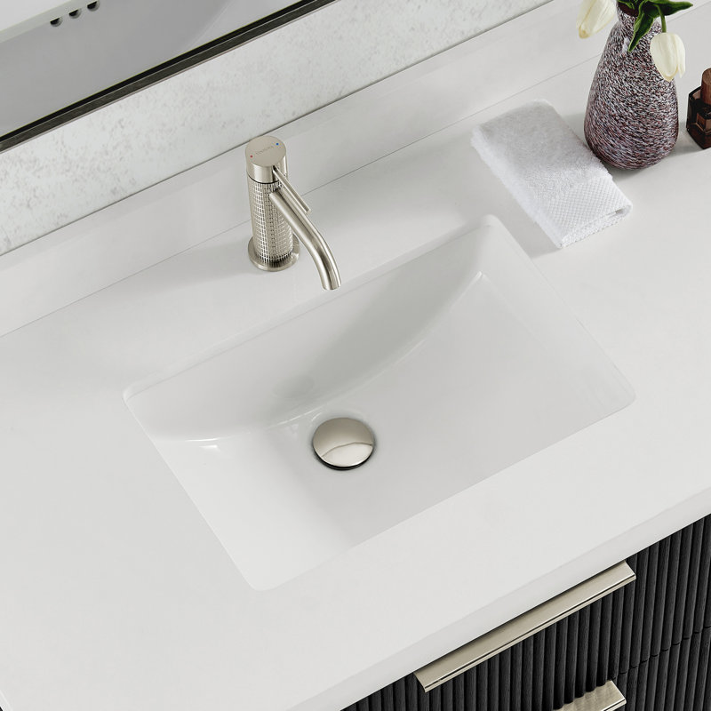 Mendavia Single Hole Bathroom Faucet, Brushed Nickel