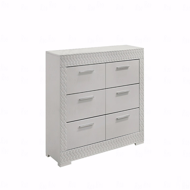 Commode 6 tiroirs, fabrication en bois de style moderne