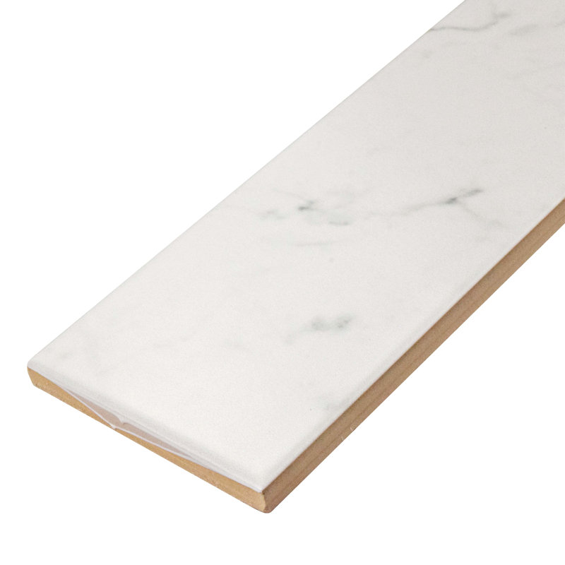 Classico Carrara 3" x 12" Ceramic Stone Look Subway Wall Tile