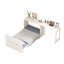 Lit simple escamotable avec bureau ajustable et coussin pliable pour chambres d'amis et petits espaces