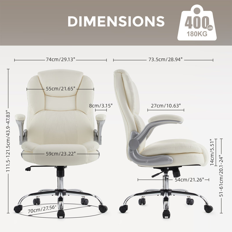 Yelena Office Chair, White