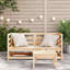 Canapé en coin en bois massif 2 pièces 27,6 po x 27,6 po x 26,4 po Ophelia & Co.-1802599723-1782548395