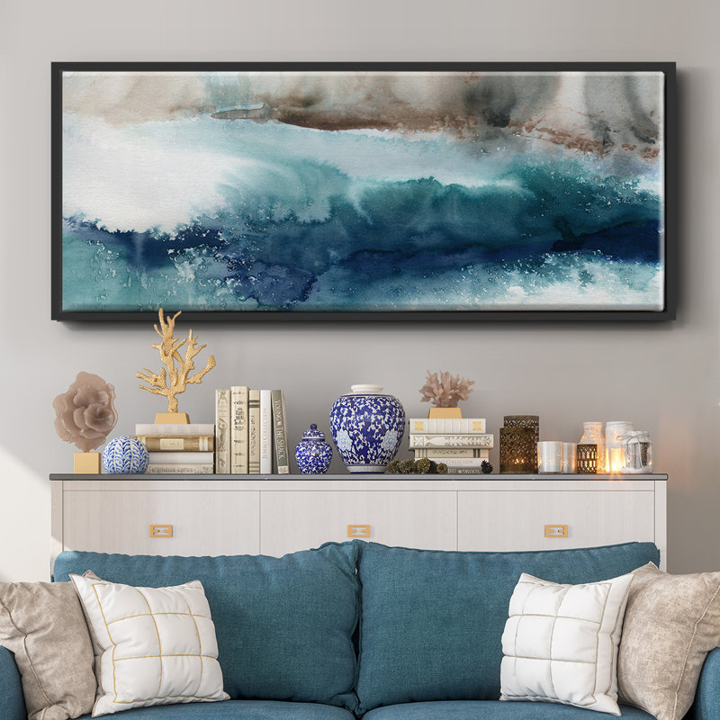 Shifting Seashore- Framed Canvas