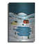 Art mural en métal luxueux «Skating On The Pond» par C Munro, 24 po x 36 po-114970566