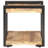 Bedside Cabinet 19.7" x 15.7" x 15.7" Rough Mango Wood-177732566