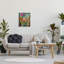 Peinture florale fantaisiste sur bois-93925811-93925812