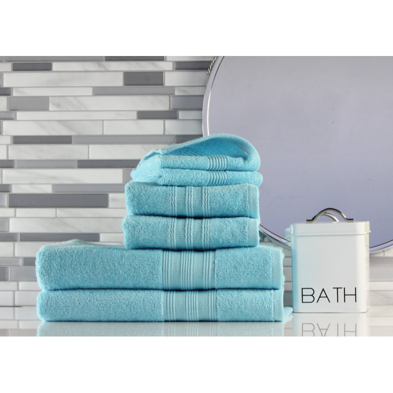 100% Cotton Midweight Mulit-Size Set, Aqua