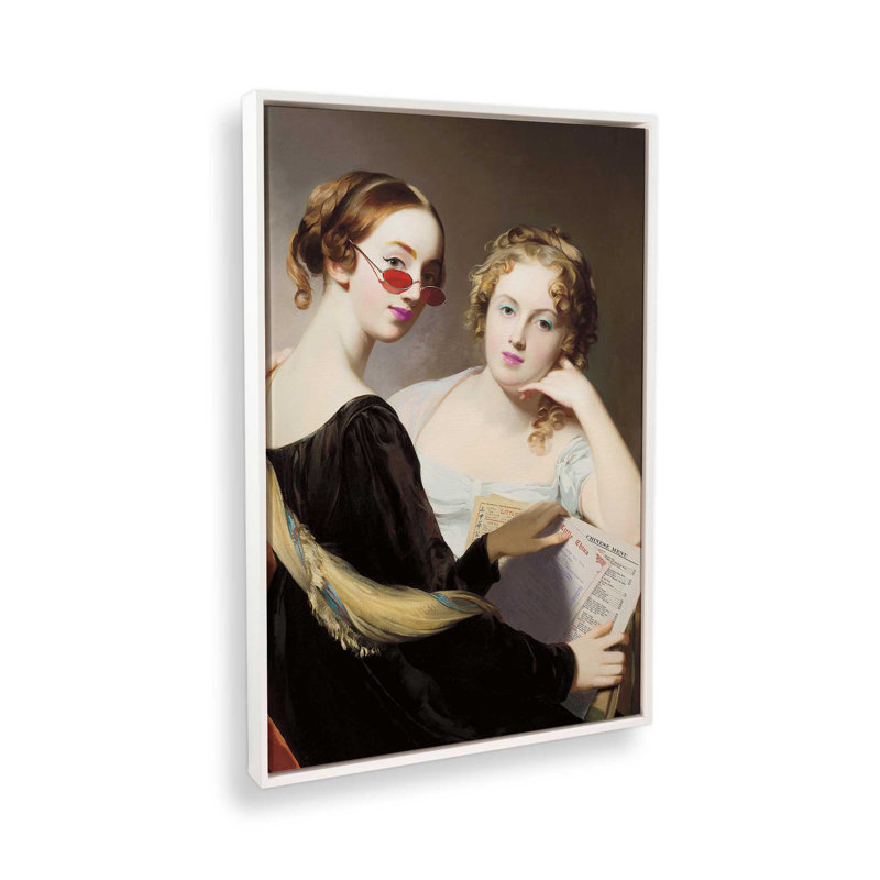 «Commanding Takeout» par reproduction d'art, Argent argent, H 24 po x l 18 po, Cadre flottant