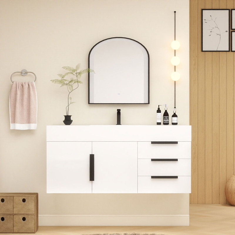Meuble-lavabo simple 48 po Jessica, Blanc