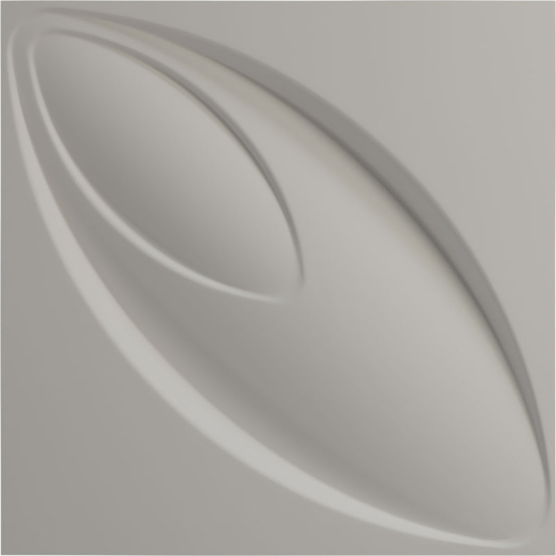 Panneau mural 3D décoratif Iris EnduraWall, Beige fumé satiné UltraCover