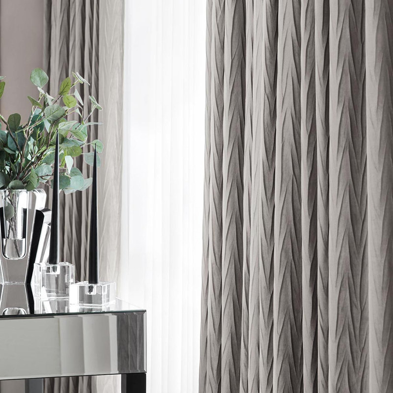 Rideaux GURYE GY 260 x 270, 2 pièces, Grey