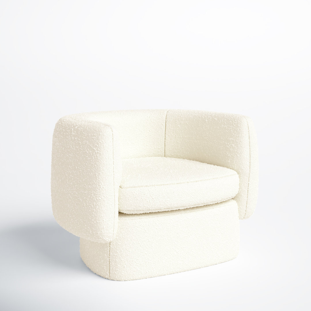 Atla 101.6Cm Wide Polyester Barrel Chair Joss & Main Upholstery 