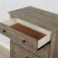 Mobilier de chambre à coucher brossé à fil métallique gris chaud 1 pièce