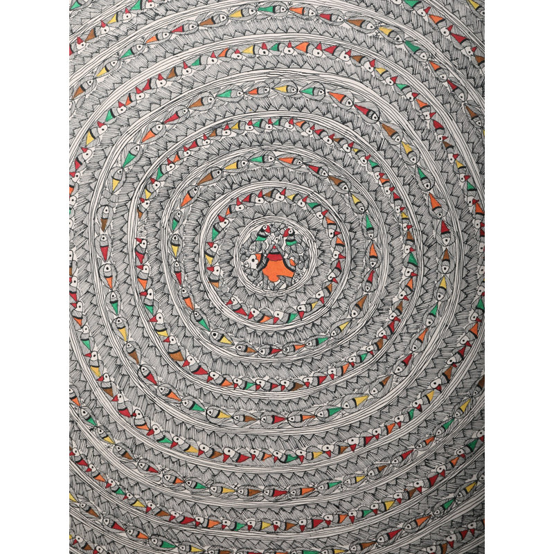 Oiseau, art chakra mandala | Papier fait à la main | Par Ashutosh Jha