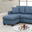 Canapé modulaire réversible en polyfibre capitonné-17045304