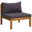 Mobilier de patio en bois gris foncé-197169275