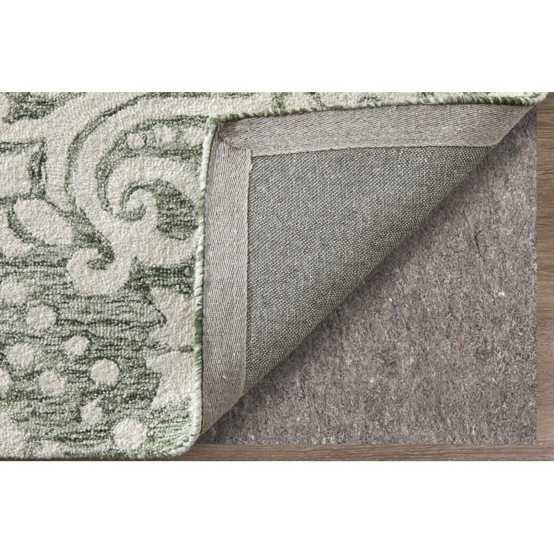 Belfort Traditional Floral & Botanical Ivory Area Rug, Rectangle 8' x 10'