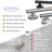 Latitude II Stainless Steel Wall Mount Grab Bar | ADA Compliant Safety Bar For Bathroom-10208185-10208188