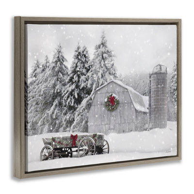 Art mural sur toile de neige enneigé par Lori Deiter