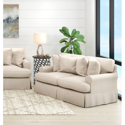 Wesham 60'' Slipcovered Loveseat
