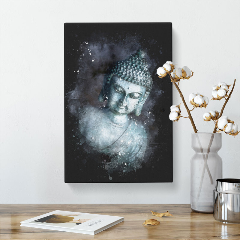 Smoke Surrounding the Buddha - Wrapped Canvas, 76cm H x 50cm W x 3cm D