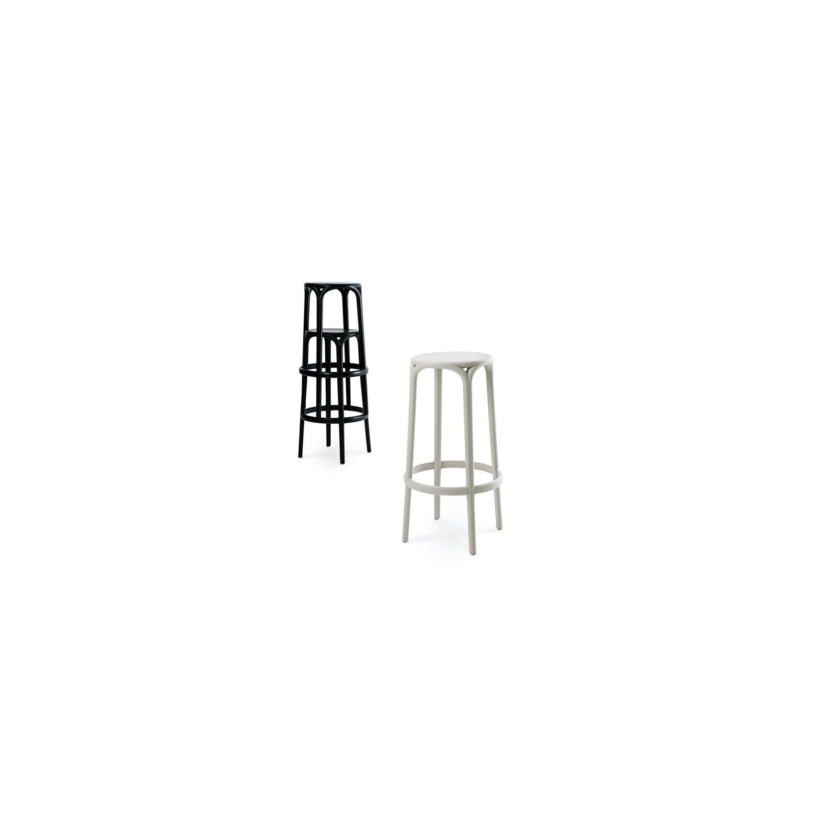 Brooklyn Bar Stool (Indoor/Outdoor), Black, Bar Stool (29.75'' Seat Height)