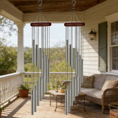 12-Tube Aluminum Wind Chimes – Resistant, Indoor/Outdoor Decor For Garden, Patio, Window, Sympathy/Memorial Gift, Mother’S Day/Valentine’S Day/Women’S Day Gift