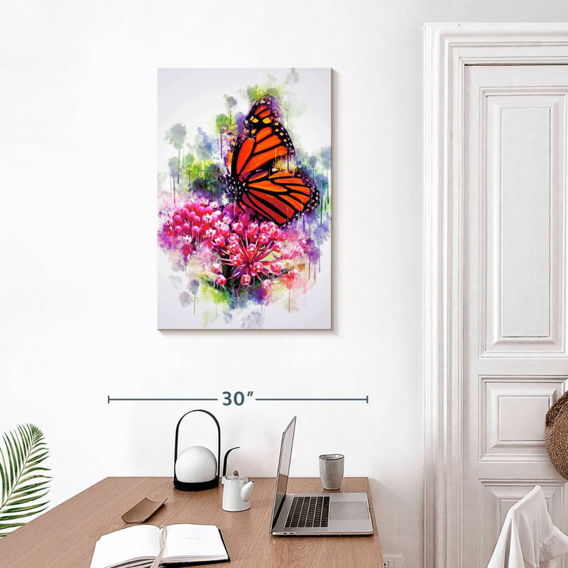 Brampt Garden Monarch Butterfly, 30" H x 20" W