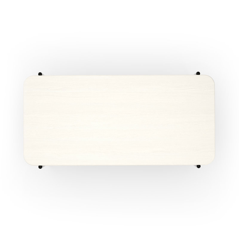 Oak Dining Table, White