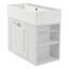Meuble-lavabo mural de 21,8 po avec lavabo, armoire flottante murale, grand tiroir, tablette réglable, porte-papier hygiénique, système de fermeture en douceur, blanc-132985387