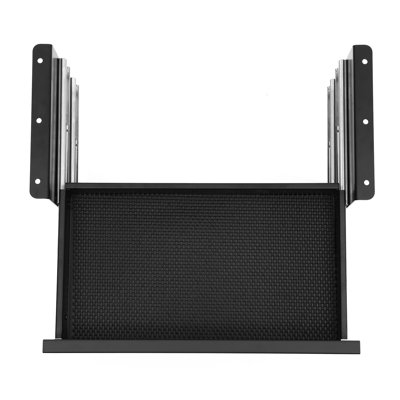 Organiseur de rangement coulissant VEVOR pour bureau à domicile, 40,6 cm de large, 2 compartiments dissimulés, noir.