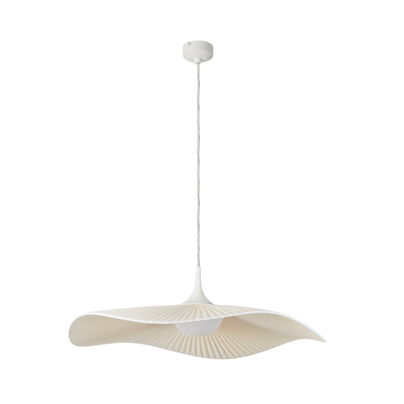 Mediterrània 1 - Light LED Pendant, Cream Translucent Ribbon