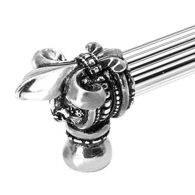 Charlemagne with 5/8 reeded center long pull with large Fleur De Lys with center brace in Chalice