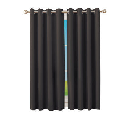 Paire de rideaux obscurcissant en polyester Karatasi