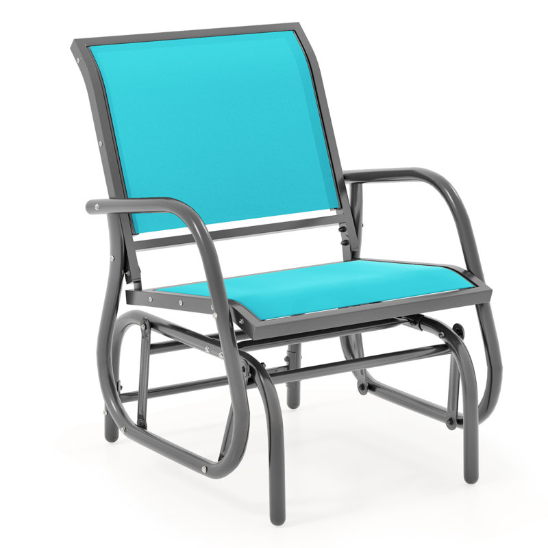Balancelle d'extérieur simple avec chaise berçante et accoudoirs