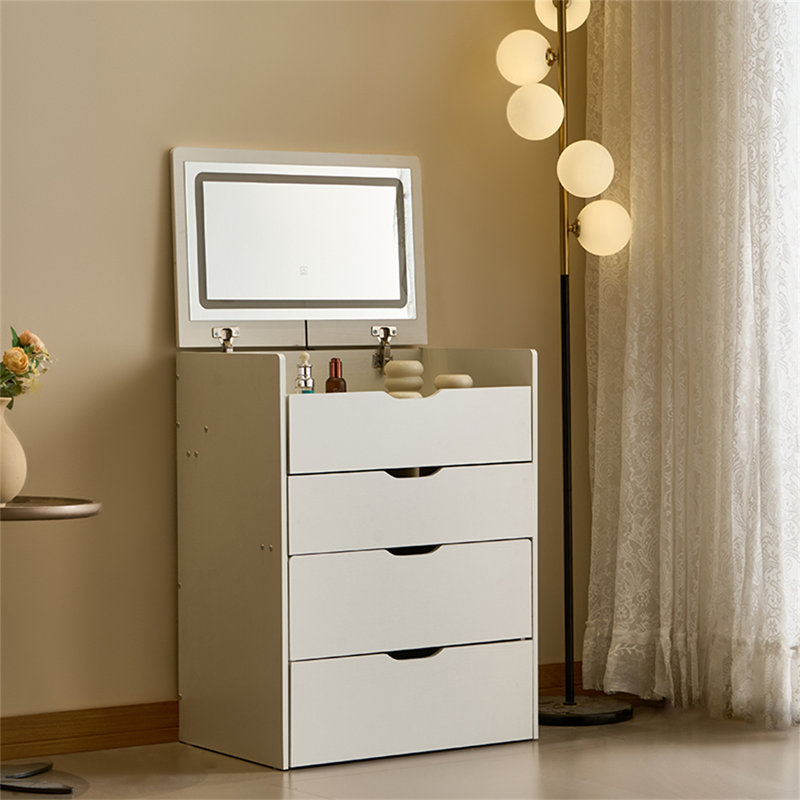 Bureau de coiffeuse 3 en 1 avec miroir et lumières