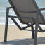 Chaise longue d'extérieur en alliage d'aluminium Krishnah