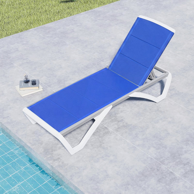 Méridienne d'extérieur 3D Pool, Bleu, Bleu