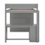 Lit mezzanine double avec placards et bureau-816031750
