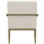 Fauteuil d'appoint rembourré en métal Merriman foncé-1324332774