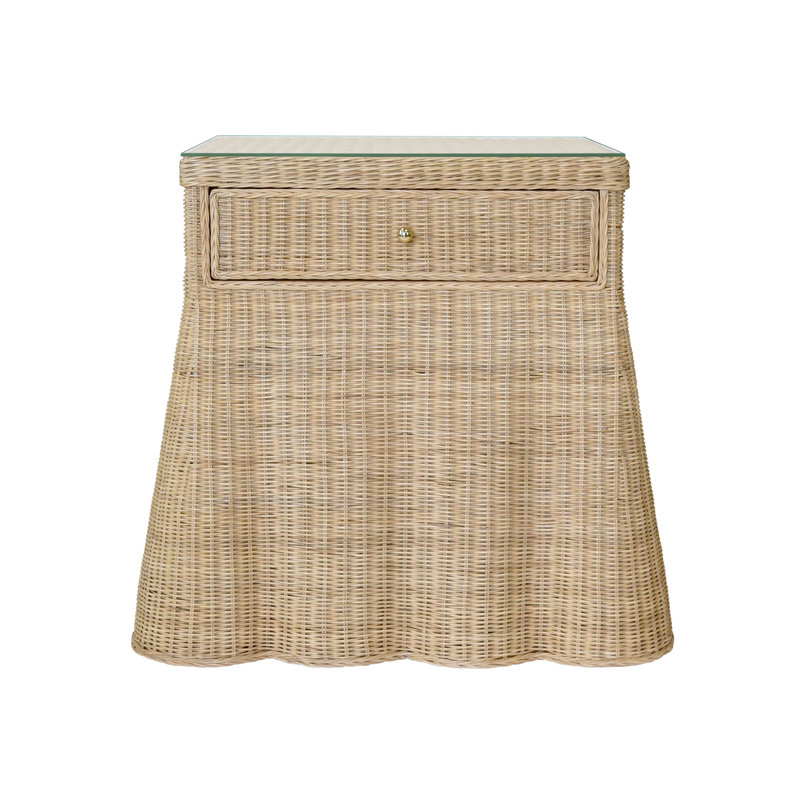 Giselle Glass End Table