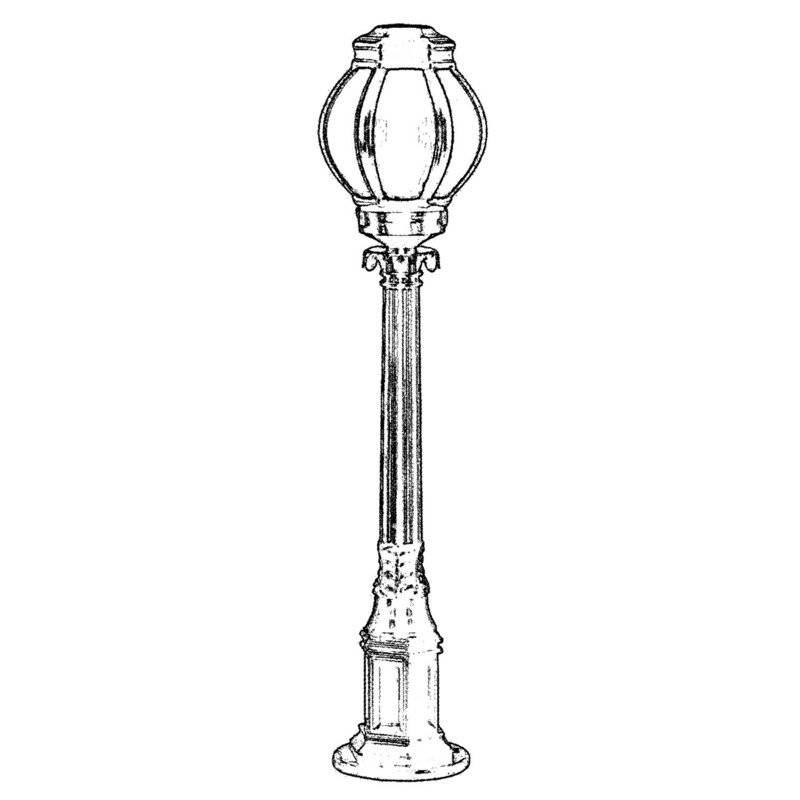 35.4 " Matte Novelty Floor Lamp