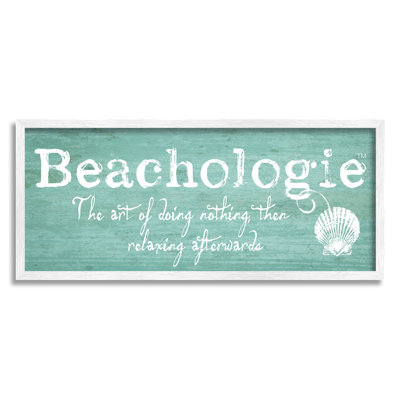 " Beachologie Weathered Sign Clever "