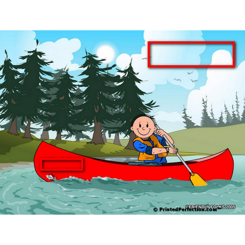 Ensemble de 4 sous-verres personnalisables Canoe, Oui
