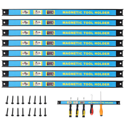 Barre d'outils à aimant robuste de 8 po (18 po), porte-outil magnétique, porte-outil magnétique, pour garage d'atelier