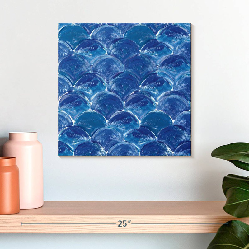 Kerner On The Waves Pattern II C, 16" H x 16" W